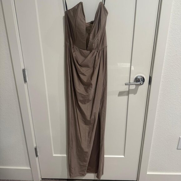 Michael Costello - Jake Gown - Taupe - Picture 1 of 5